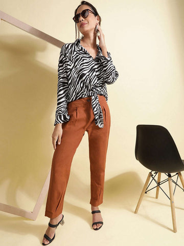 Women's Linen Pleated Pant