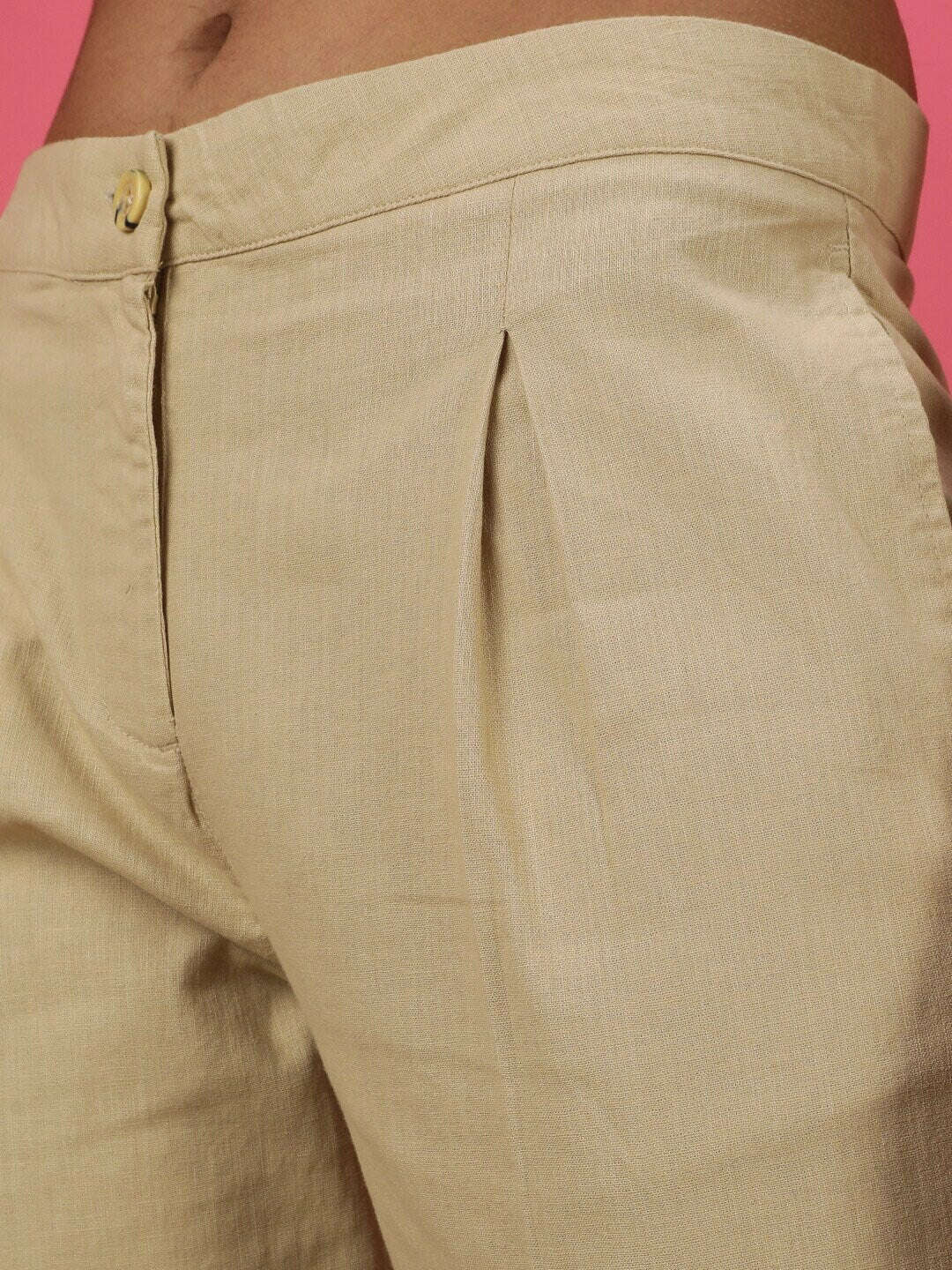 Women's Linen Pleated Pant