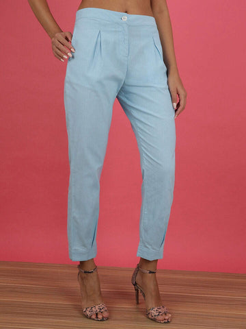 Women's Linen Pleated Pant