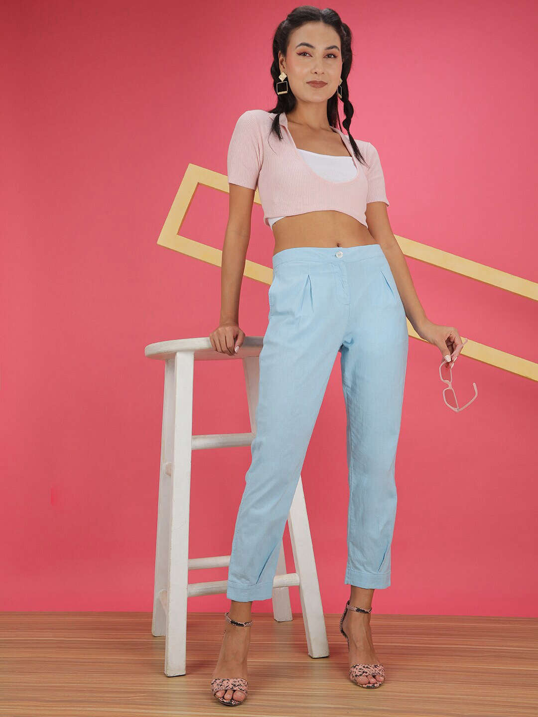 Women's Linen Pleated Pant