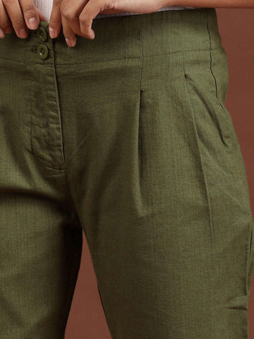 Women's High Waist Pleated Pant