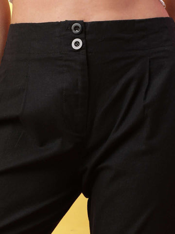 Women's High Waist Pleated Pant