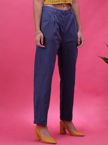 Women's Linen Pleated Pant