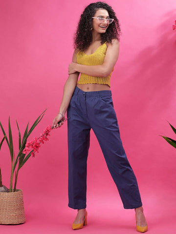 Women's Linen Pleated Pant