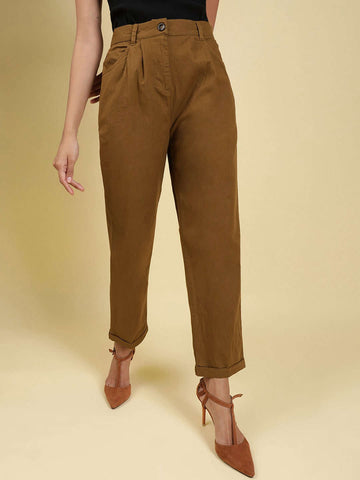 Women's Linen Pleated Pant