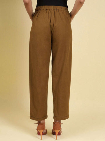 Women's Linen Pleated Pant