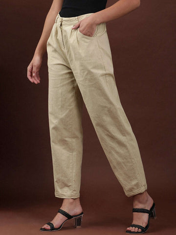 Women's Linen Pleated Pant