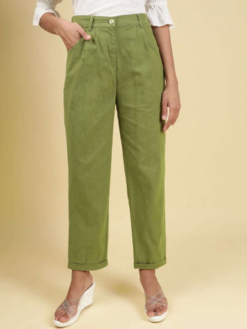 Women's Linen Pleated Pant