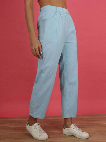 Women's Linen Pleated Pant