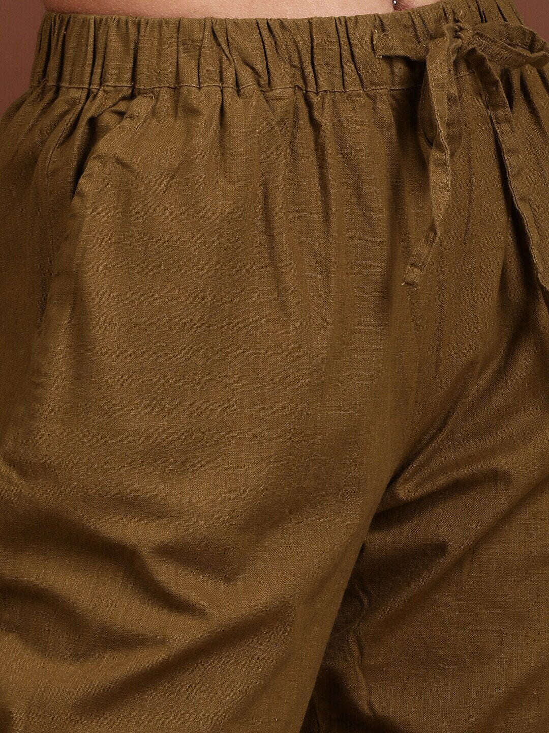 Women's Elasticated Waist Cuffed Trouser