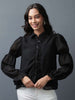 Women's Sheer Ruffle Shirt