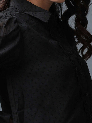 Women's Sheer Ruffle Shirt