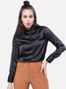 Women's Solid Satin Shirt