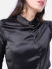 Women's Solid Satin Shirt