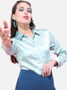 Women's Solid Satin Shirt