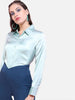 Women's Solid Satin Shirt