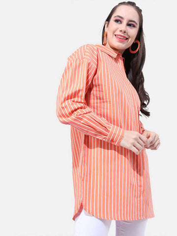 Women's Striped Oversized Shirt