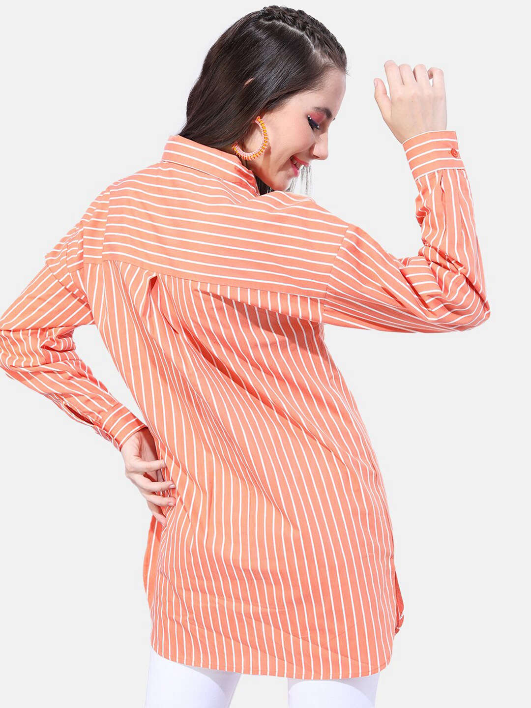 Women's Striped Oversized Shirt