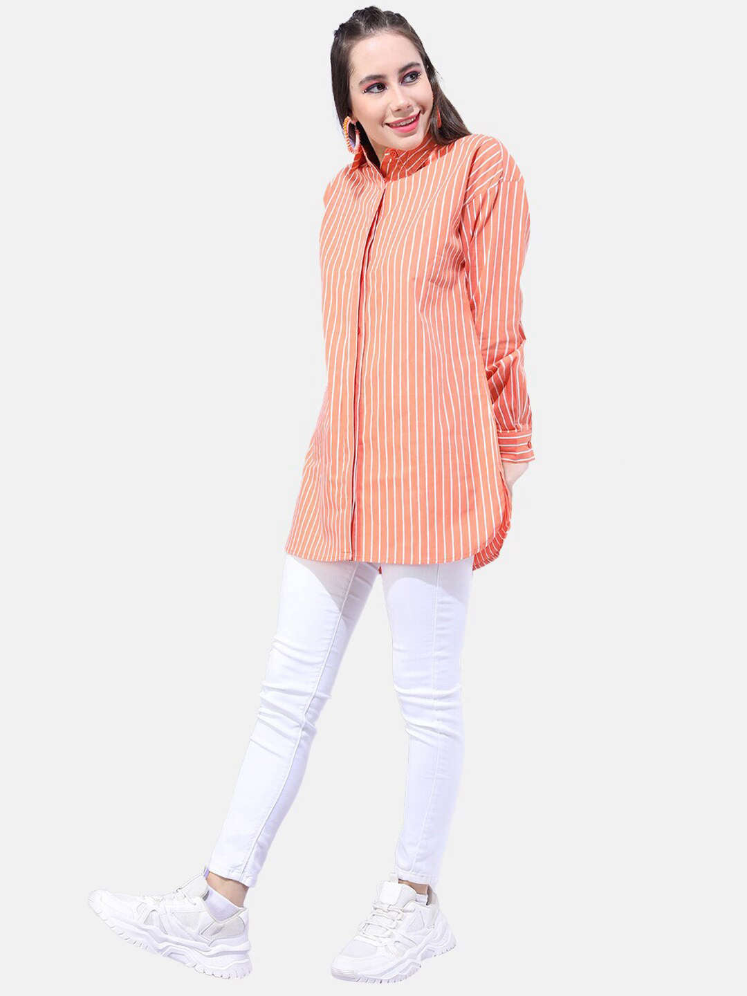 Women's Striped Oversized Shirt