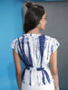 Women's Printed Top With Waist Tie Up