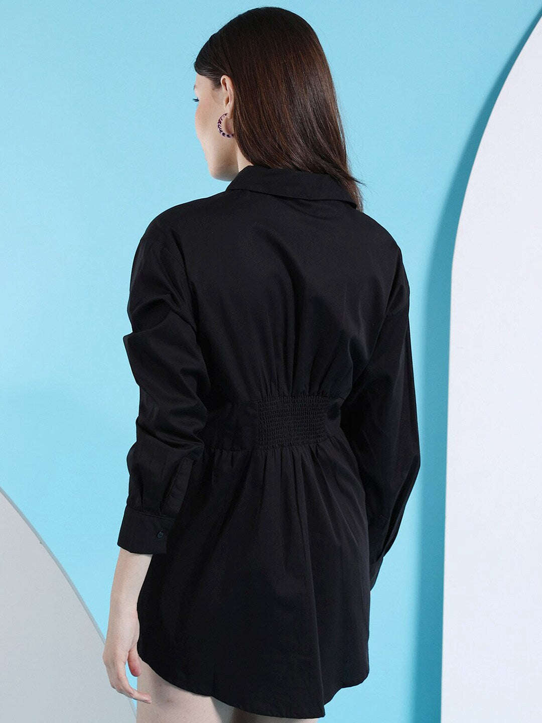 Women's Fit And Flare Shirt Dress