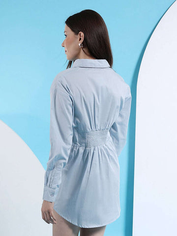 Women's Fit And Flare Shirt Dress
