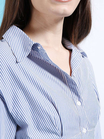 Women's Fit And Flare Shirt Dress