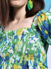 Women's Satin Printed Neck Tie Shirt