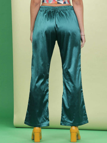 Women's Elasticated Satin Trouser