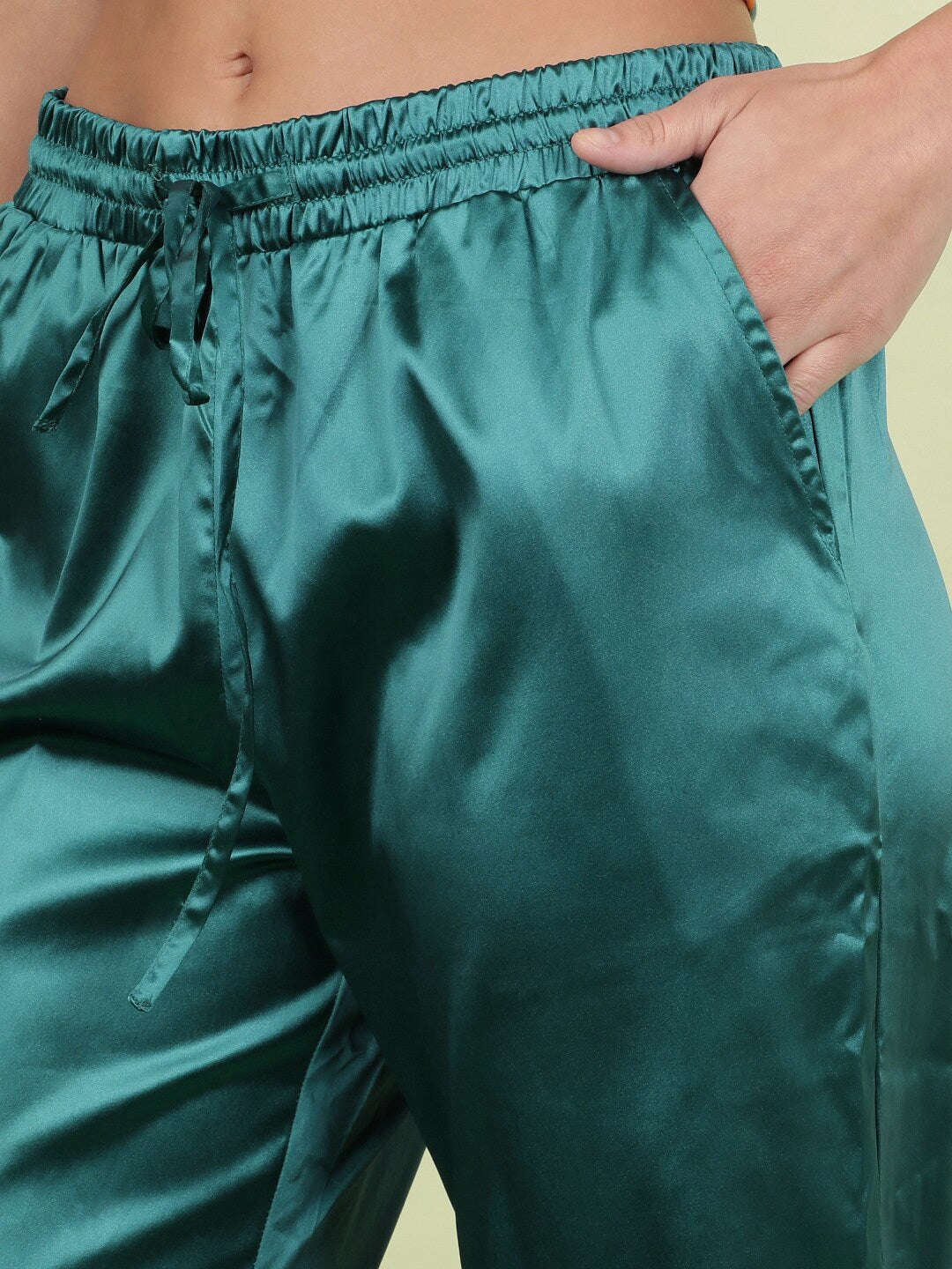 Women's Elasticated Satin Trouser