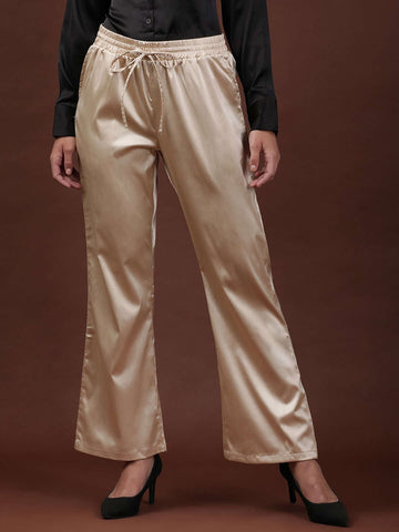 Women's Flare Pants With Elasticated Waistband