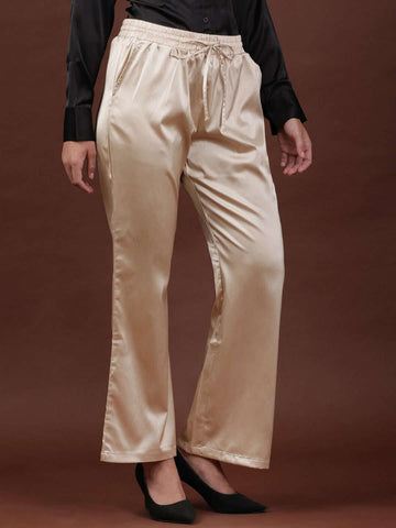 Women's Flare Pants With Elasticated Waistband