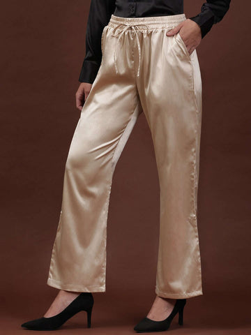 Women's Flare Pants With Elasticated Waistband