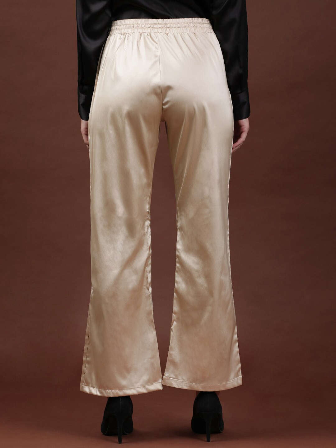 Women's Flare Pants With Elasticated Waistband