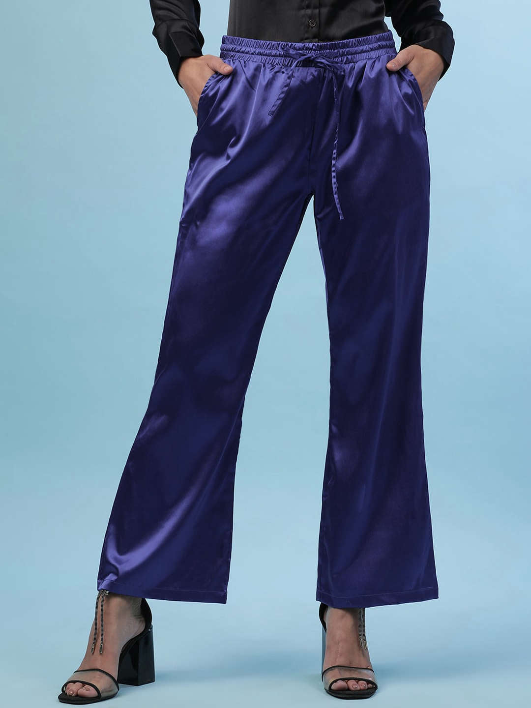 Women's Flare Pants With Elasticated Waistband