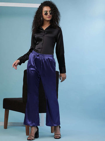 Women's Flare Pants With Elasticated Waistband