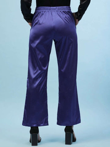 Women's Flare Pants With Elasticated Waistband
