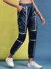 Women's Satin Jogger With Contrast Piping
