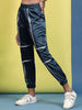Women's Satin Jogger With Contrast Piping