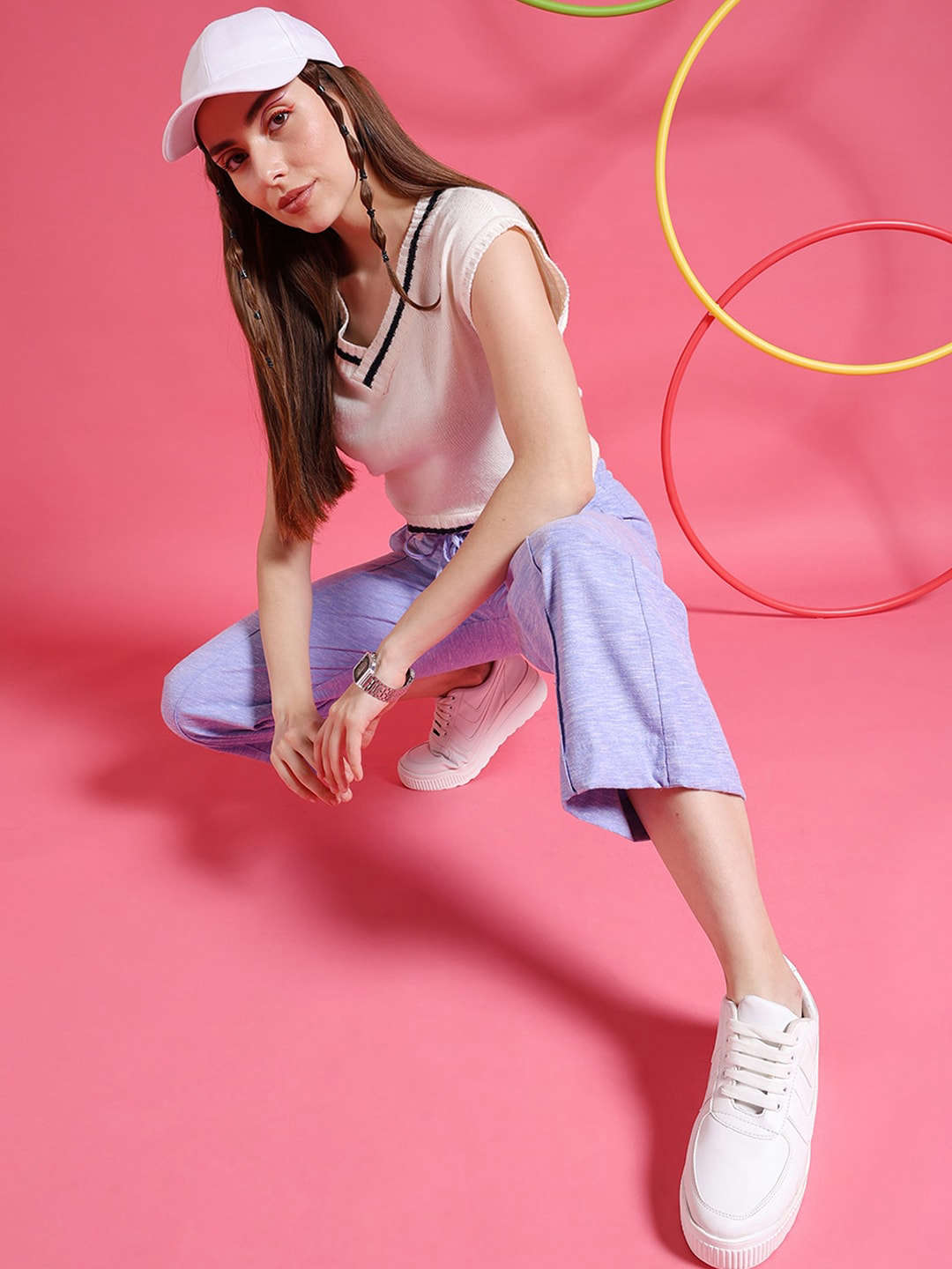 Women's Pintuck Elasticated Waist Trouser