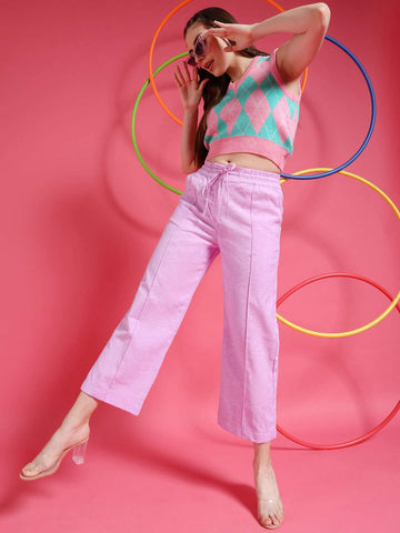 Women's Pintuck Elasticated Waist Trouser