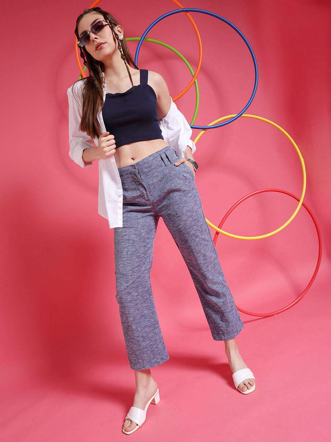 Women's Solid Trouser