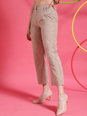 Women's Pleated Flare Trouser