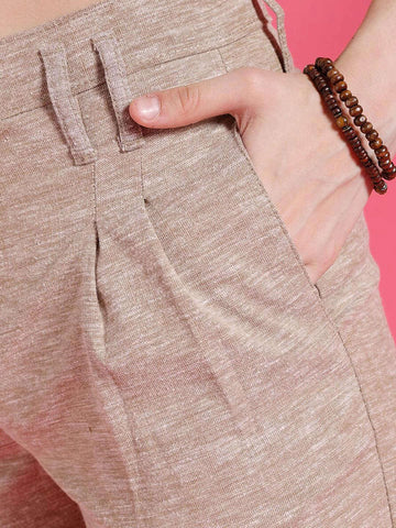 Women's Pleated Flare Trouser