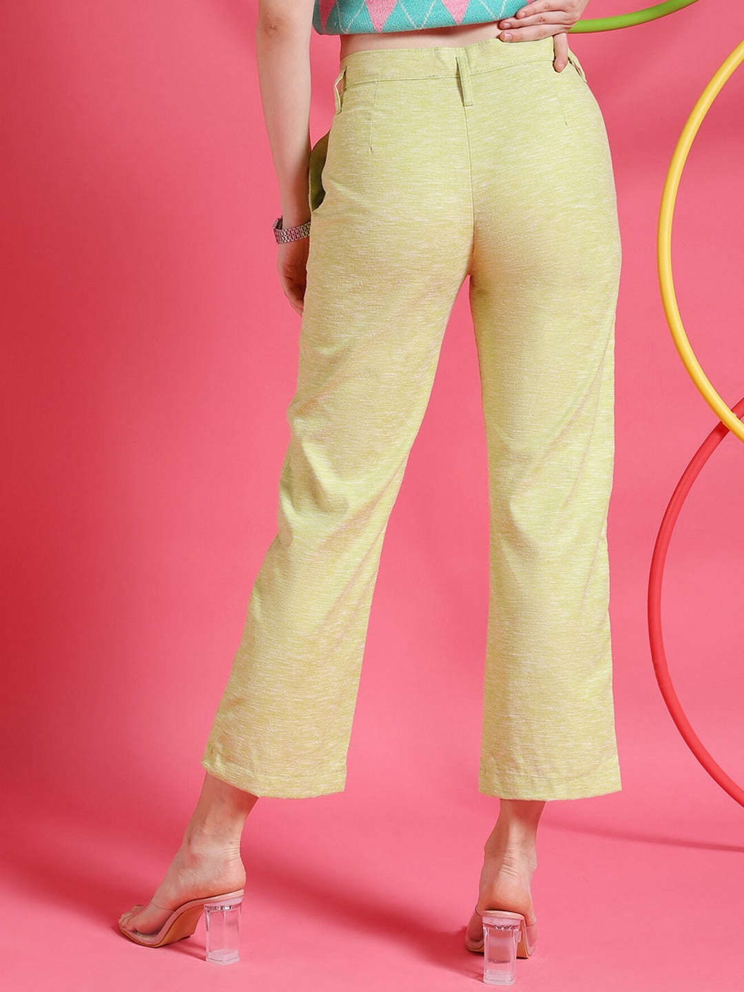 Women's Pleated Flare Trouser
