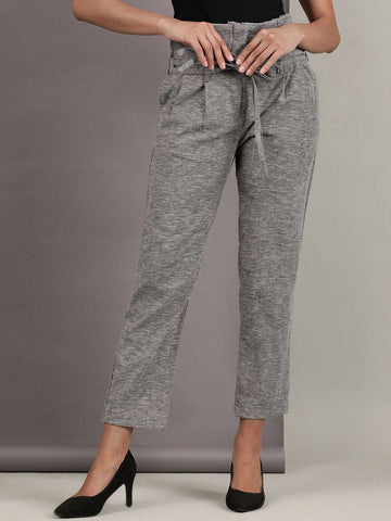 Women's High Waist Pleated Trouser
