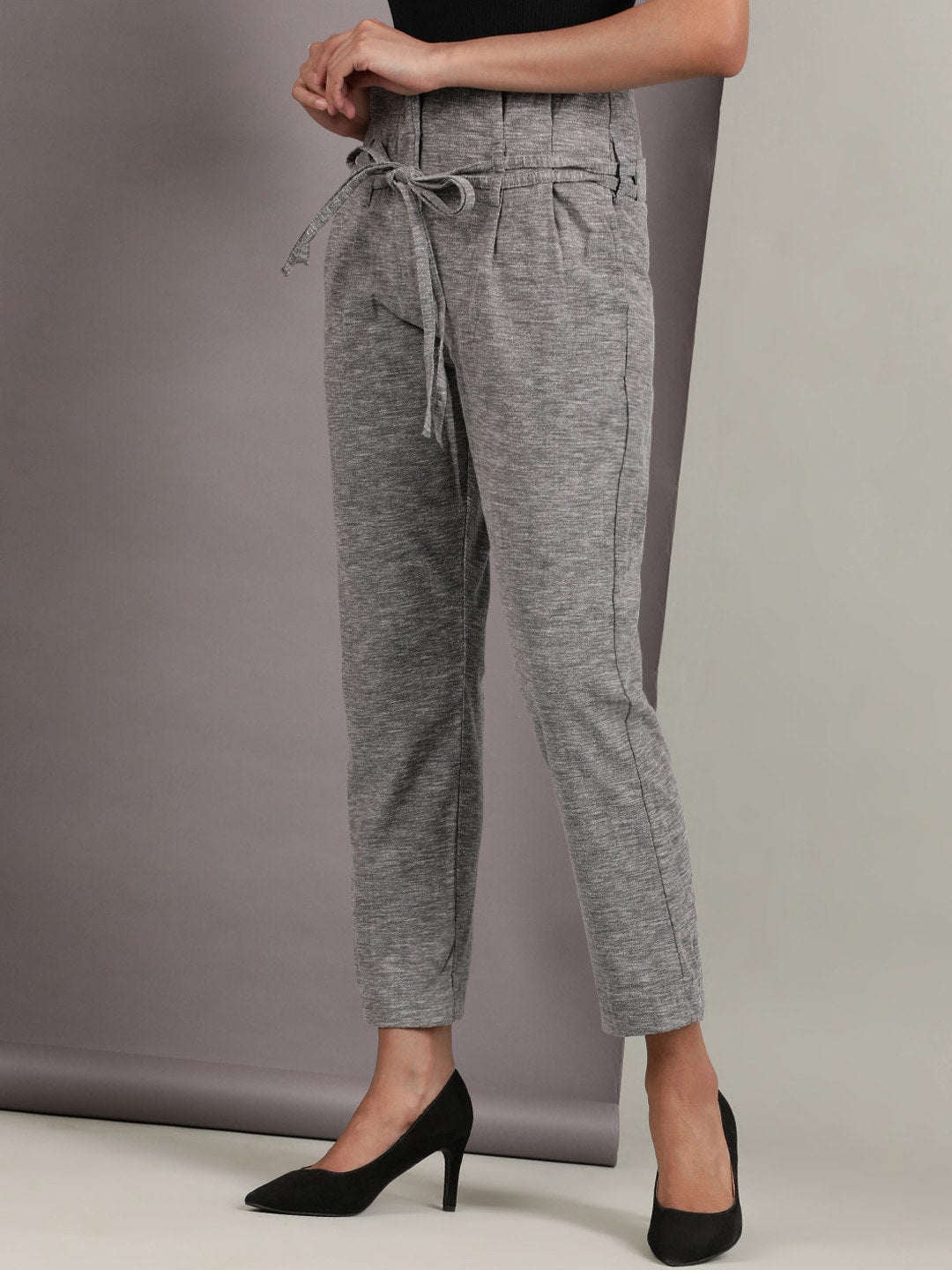 Women's High Waist Pleated Trouser