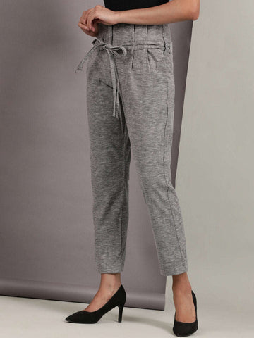 Women's High Waist Pleated Trouser