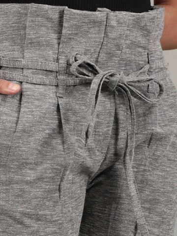 Women's High Waist Pleated Trouser