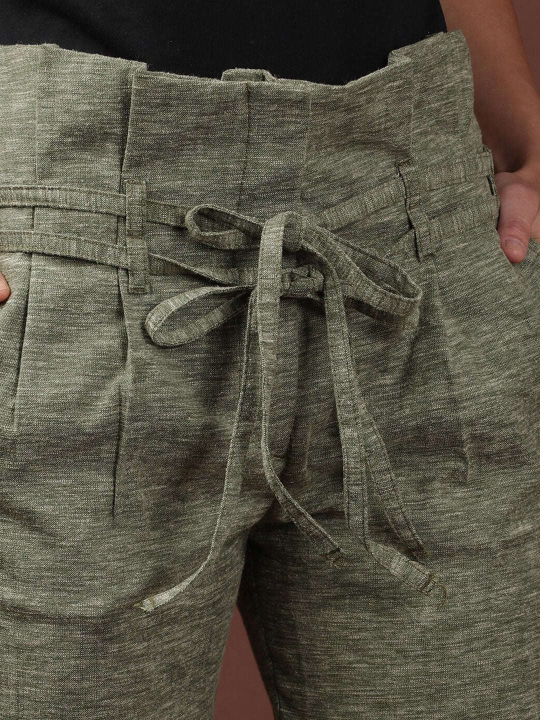 Women's High Waist Pleated Trouser